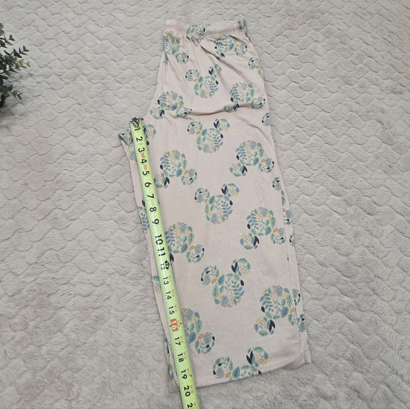 Disney Pink Tropical Floral Mickey Mouse Pajamas Set, Size Large - Picture 5 of 7